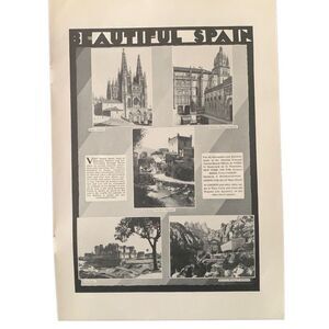 Vintage 1931 Spain Beautiful Spain Ad Advertisement